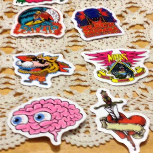 Cellphone, hydroflask stickers, weird, funky, psychedelic - Picture 2 of 5